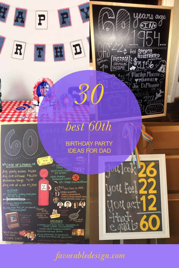 30 Best 60th Birthday Party Ideas For Dad Home Family Style And Art